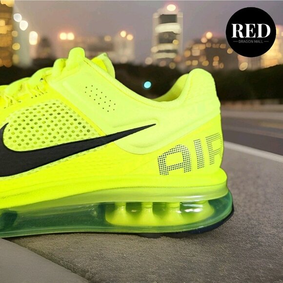 Nike Air Max 2013 Volt Yellow Black Shoes HF3660-700 - Men's Size 8.5 - Picture 13 of 14